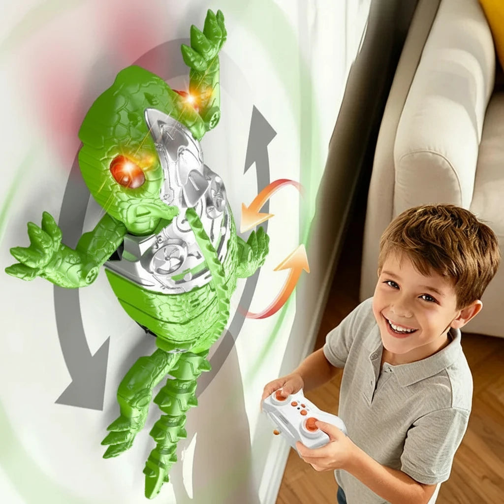 Spajduś–ZDALNIE STEROWANY – Robot Wspinający się po Ścianach z Podświetlanymi LED-owymi Oczami