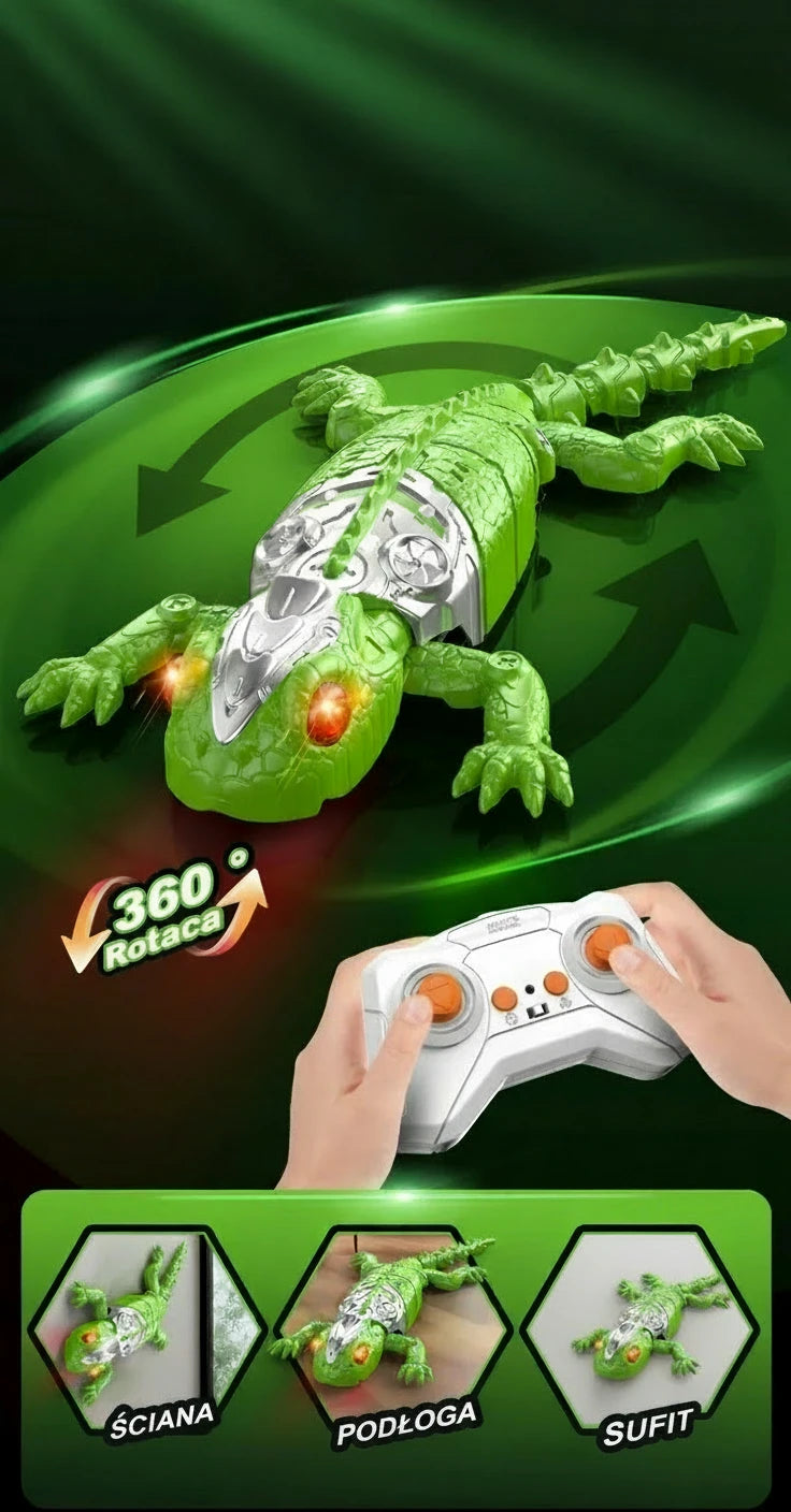 Spajduś–ZDALNIE STEROWANY – Robot Wspinający się po Ścianach z Podświetlanymi LED-owymi Oczami